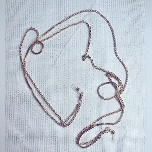 NWOT SOJOS Rhinestone & Gold Eyeglasses / Sunglasses chain